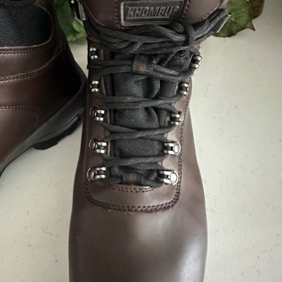Khombu Mens Brown Leather Hiking Boots 12M With 3M Thinsulate Insulation & Durab - Picture 5 of 9